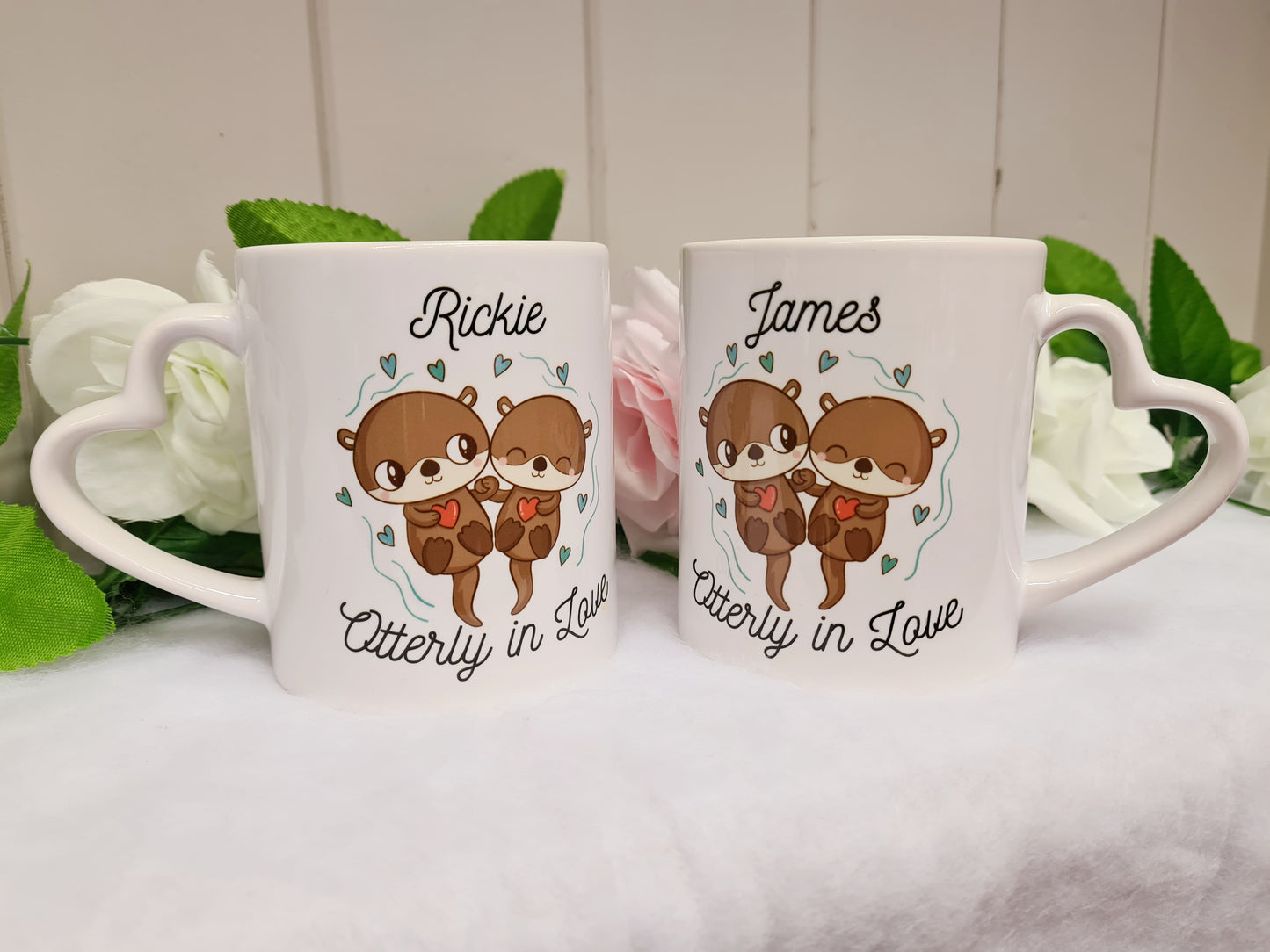 Cute Otters Valentine's Day Mugs