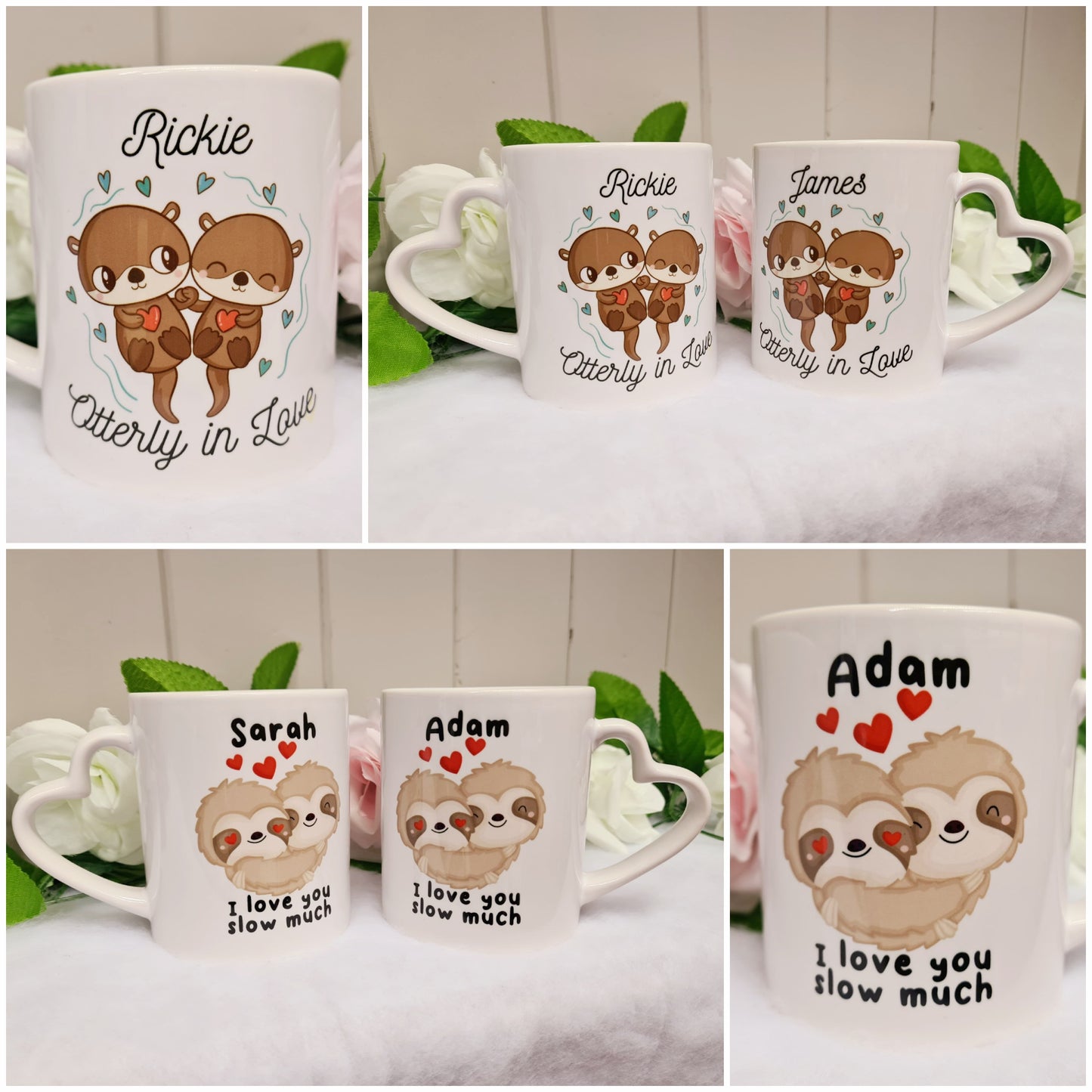 Cute Sloths Valentine's Day Mugs