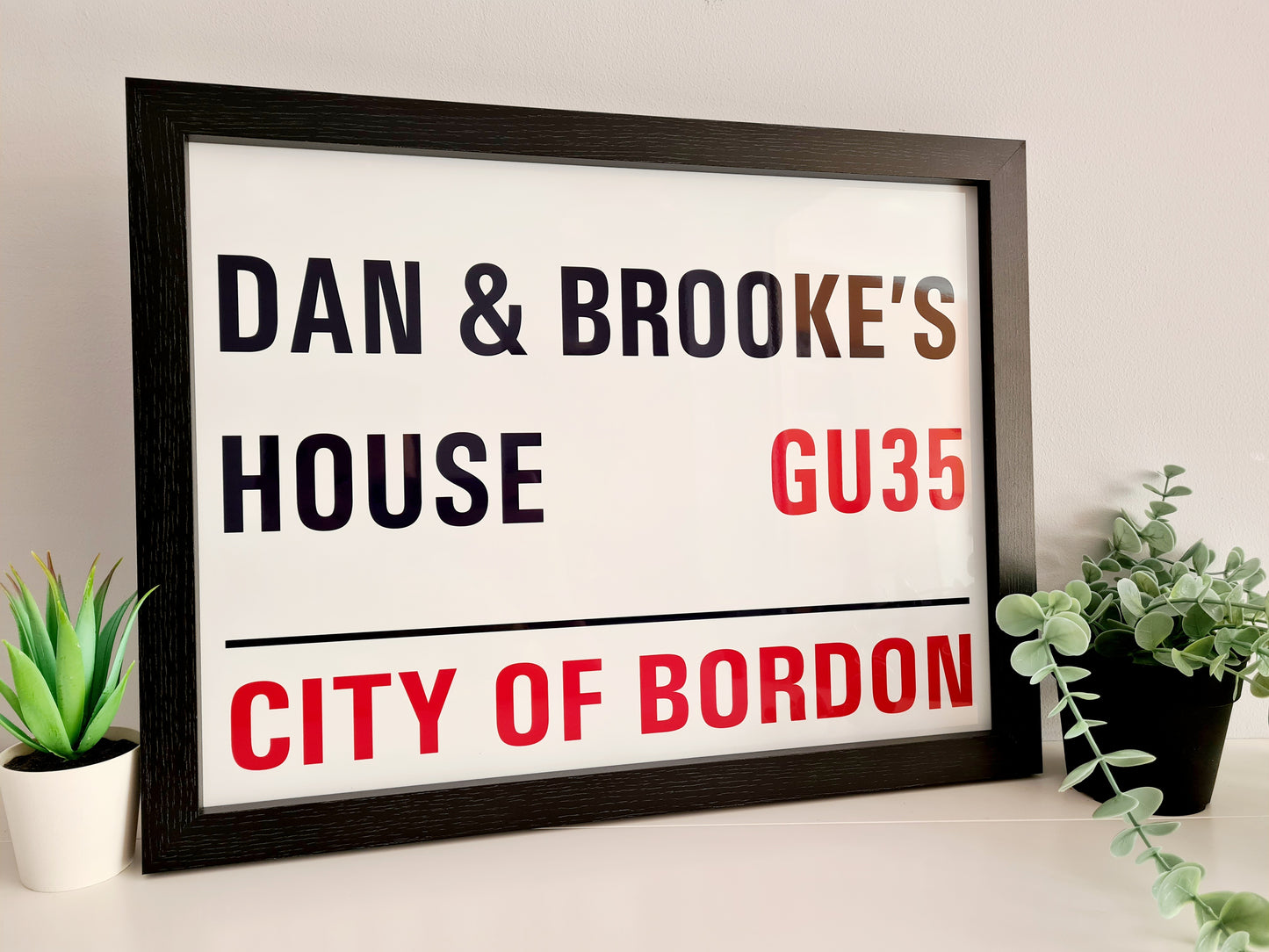 London Style Framed Acrylic Street Sign