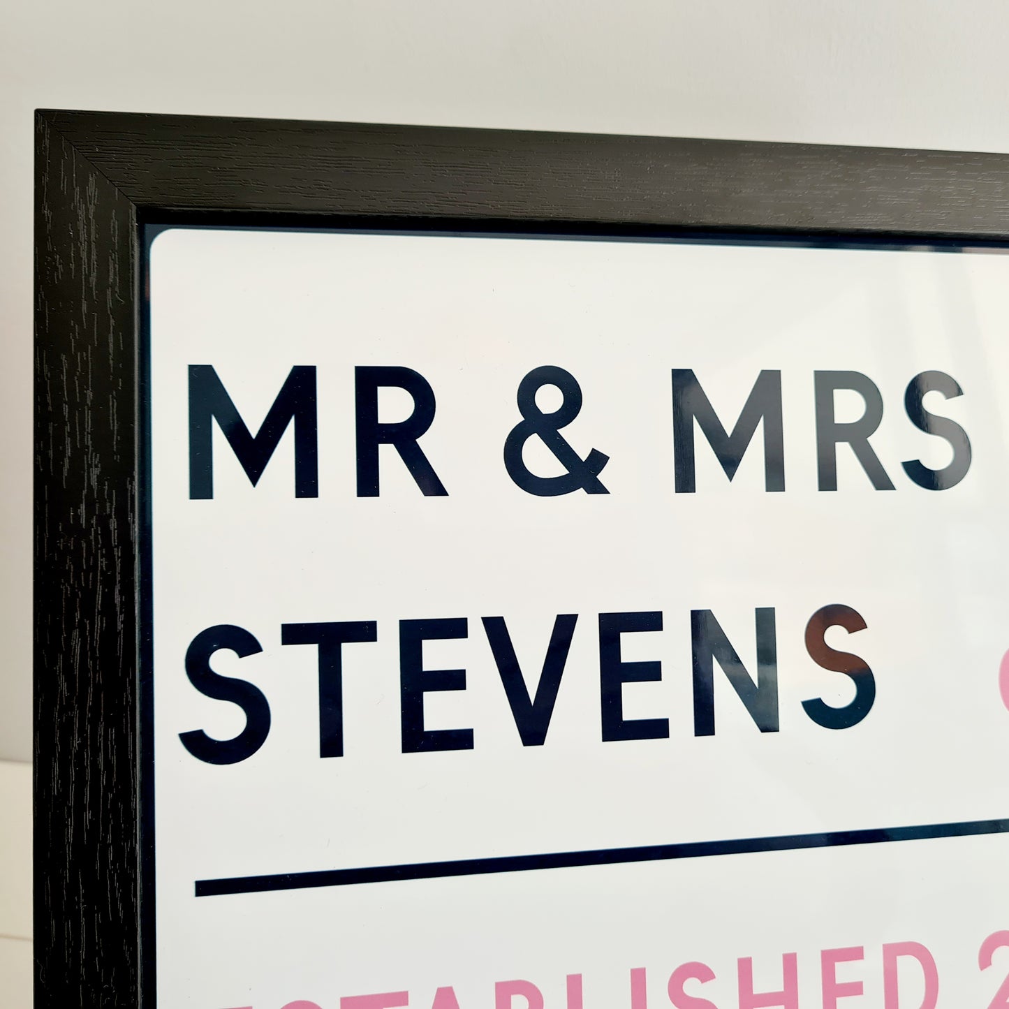 London Style Framed Acrylic Street Sign