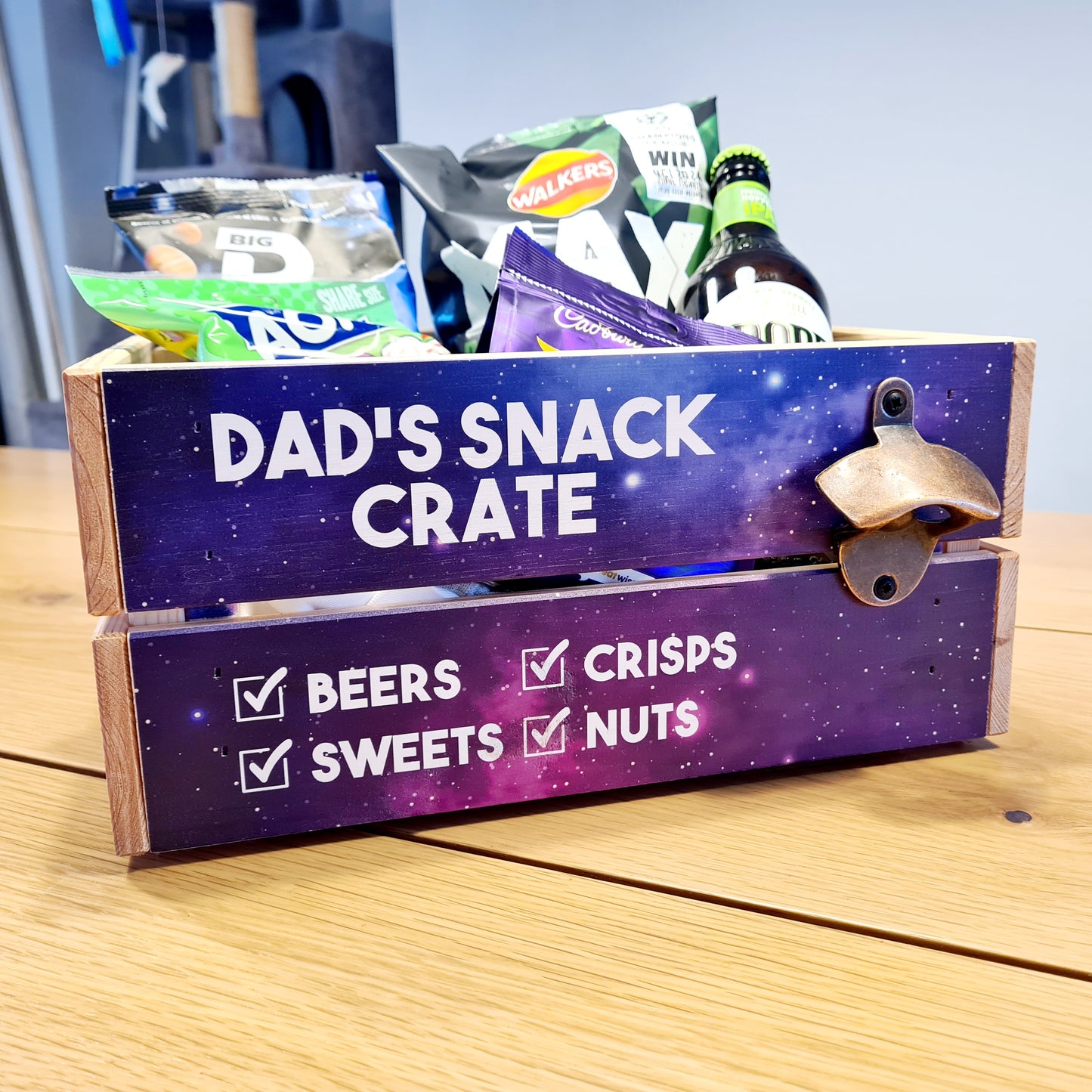 Personalised Dad's Snack Crate