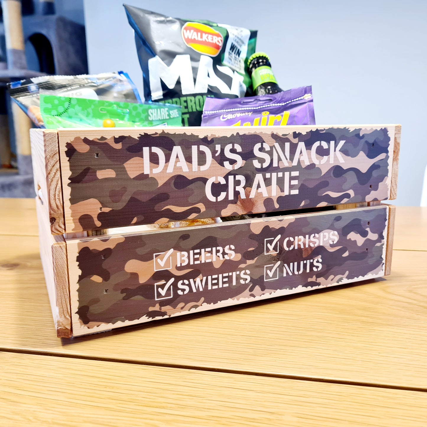 Personalised Dad's Snack Crate