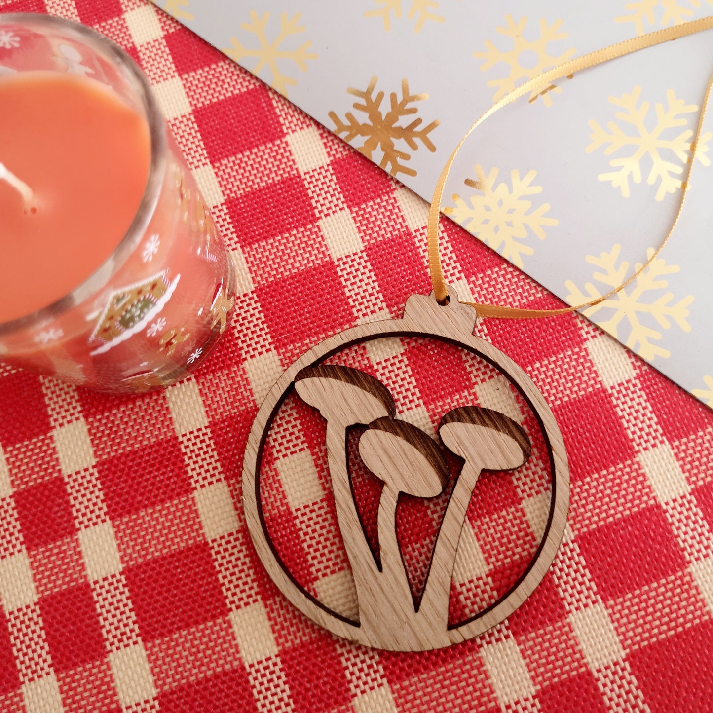 Oak Mushroom Christmas Tree Decoration