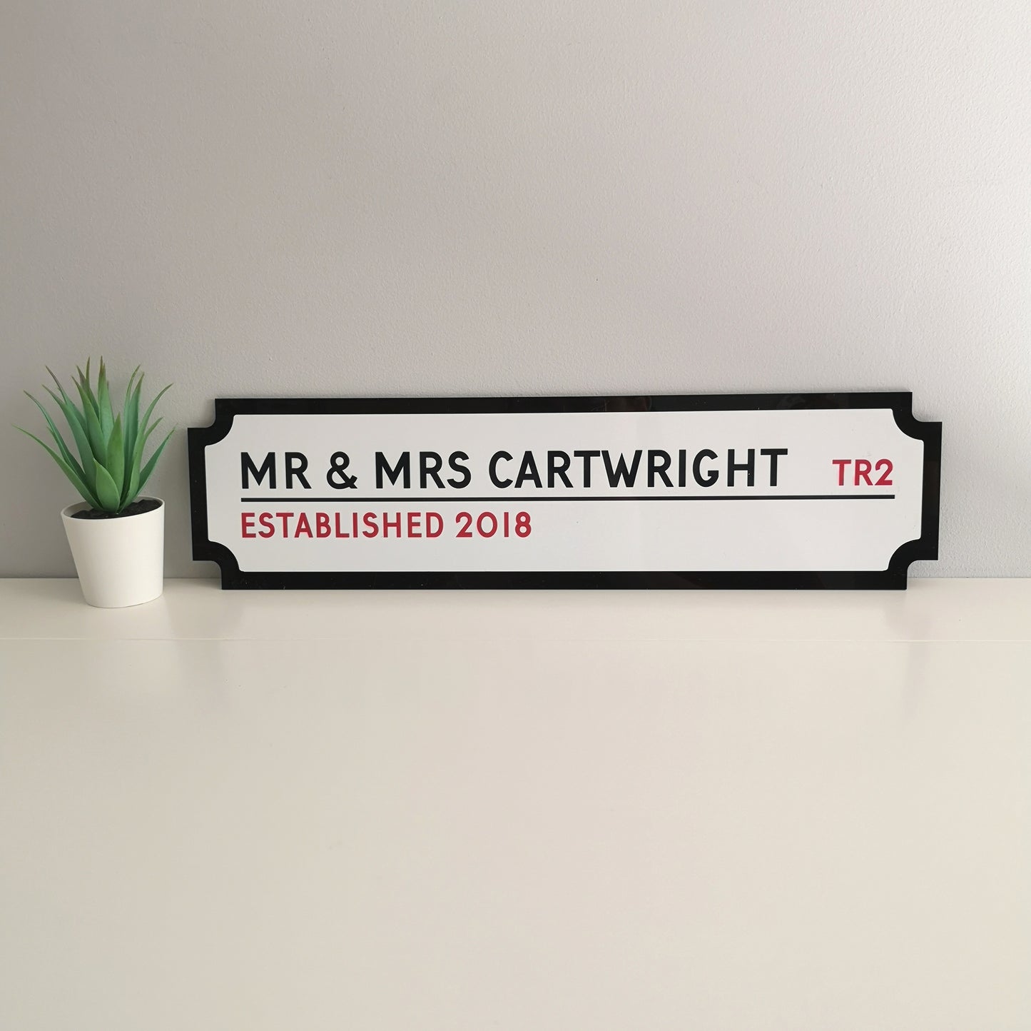 Personalised Couples Street Sign