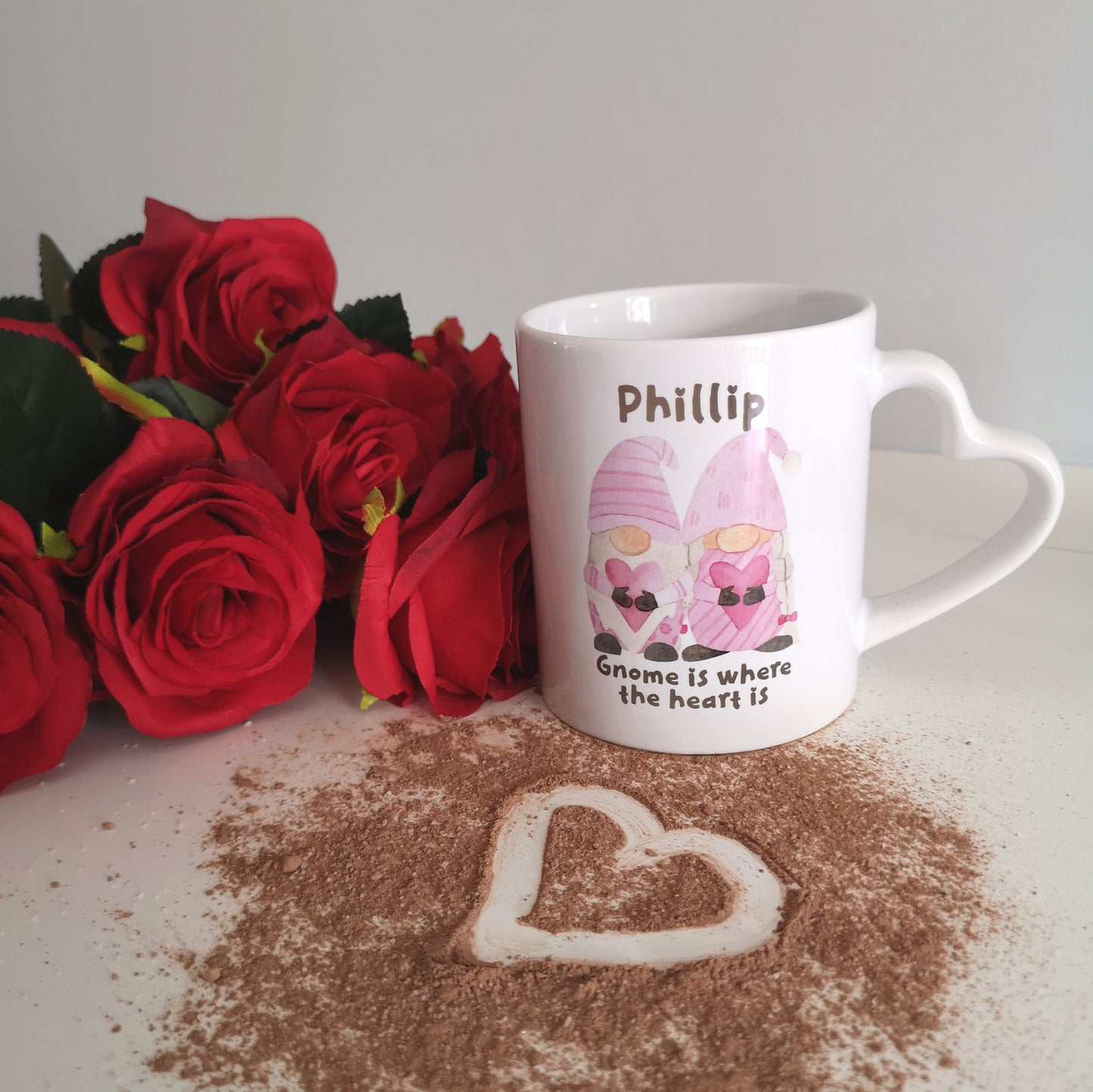 'Gnome Is Where The Heart Is' Personalised Mug