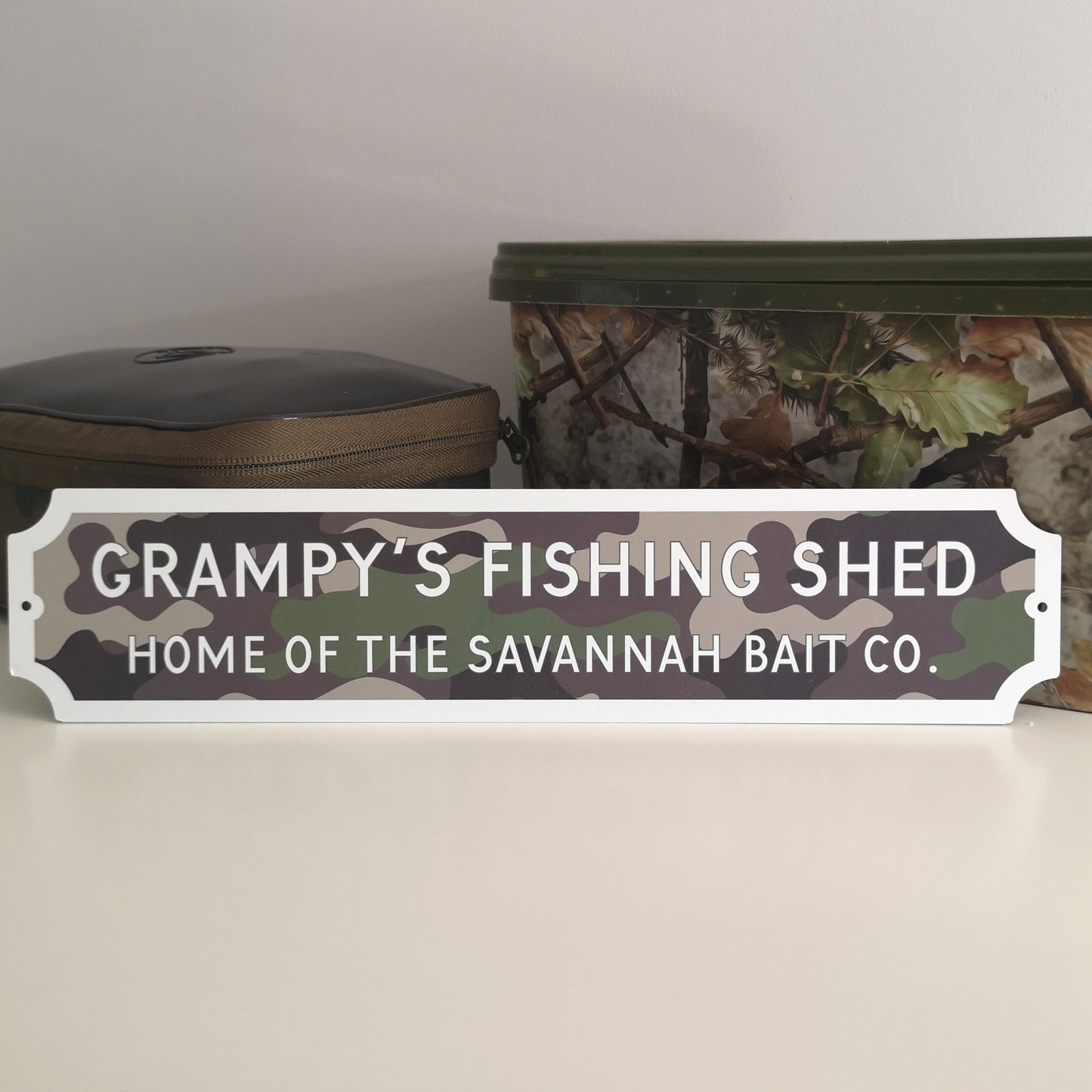 Camouflage Design Personalised Sign