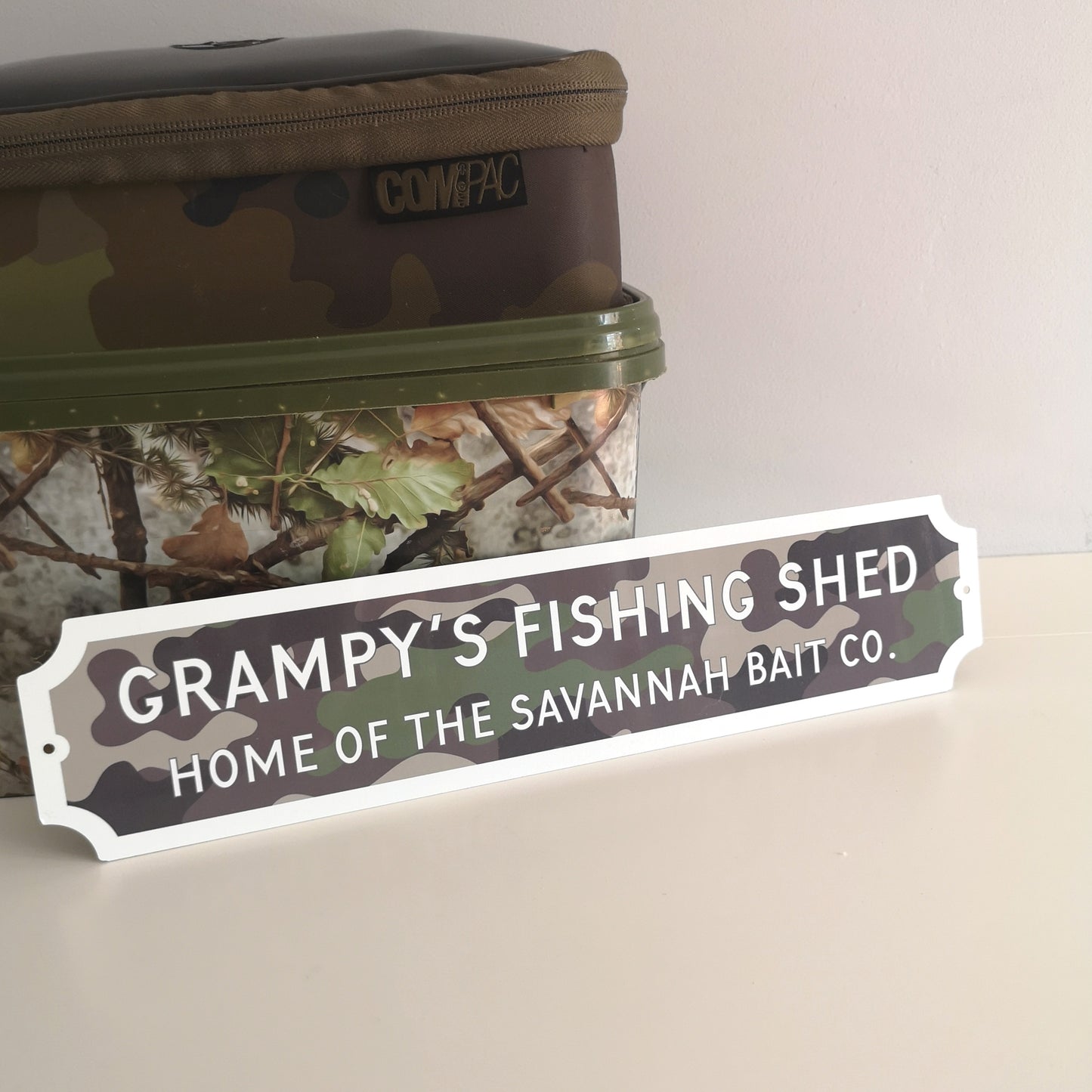 Camouflage Design Personalised Sign