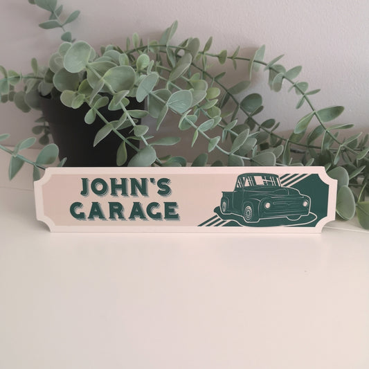 Vintage Style Car Street Sign