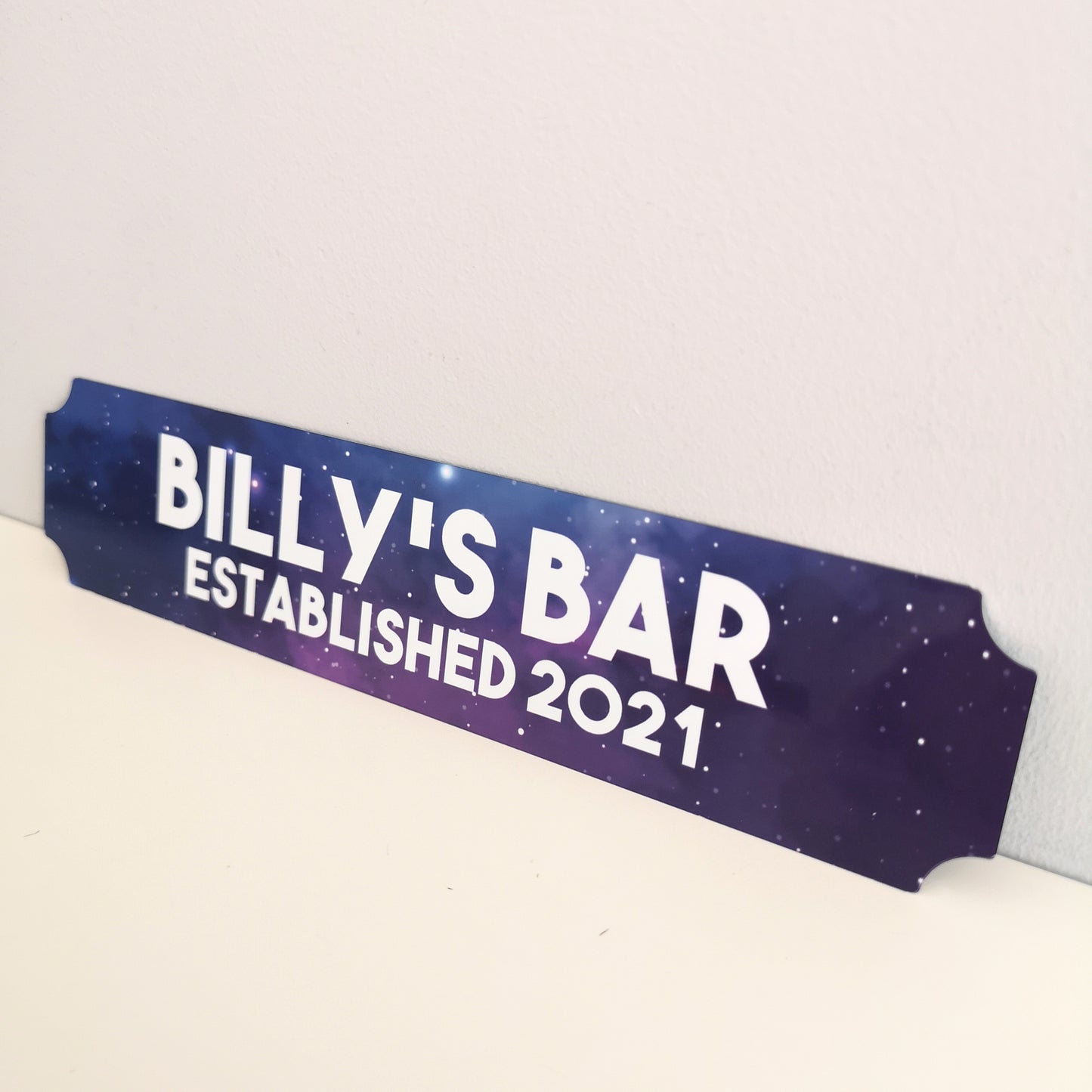 Galaxy Design Bar sign