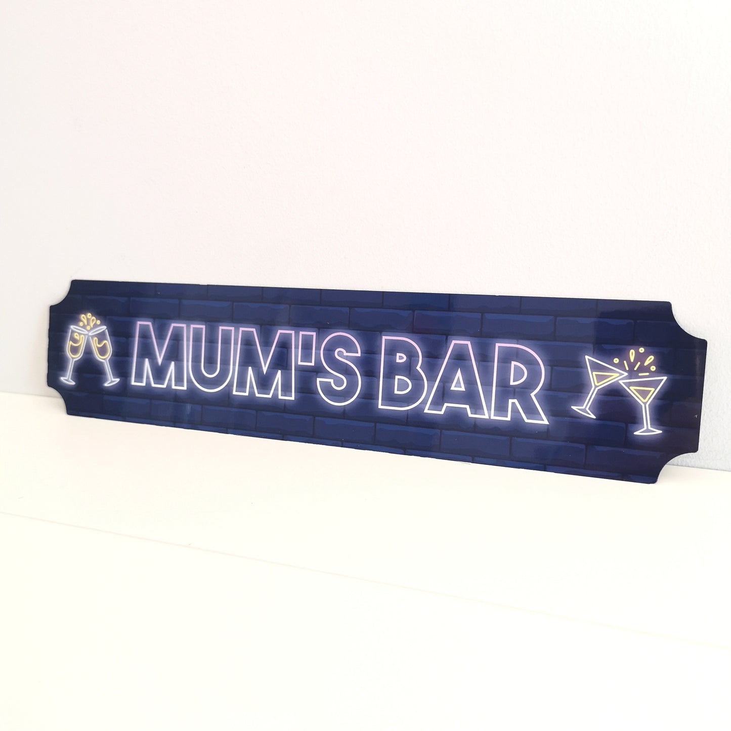 Neon Style Bar sign with Cocktail and Prosecco Design