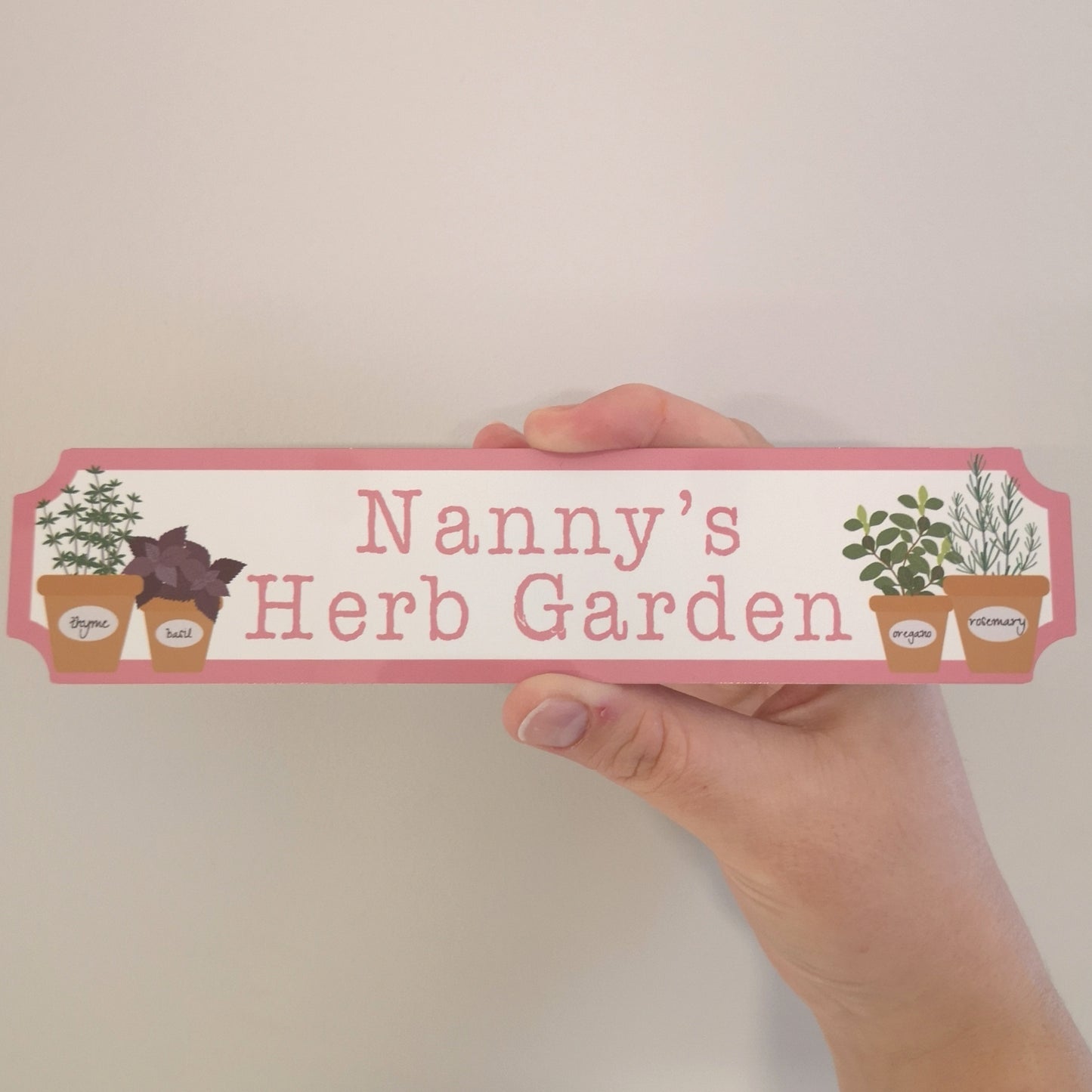 Herb Garden Personalised Acrylic Sign