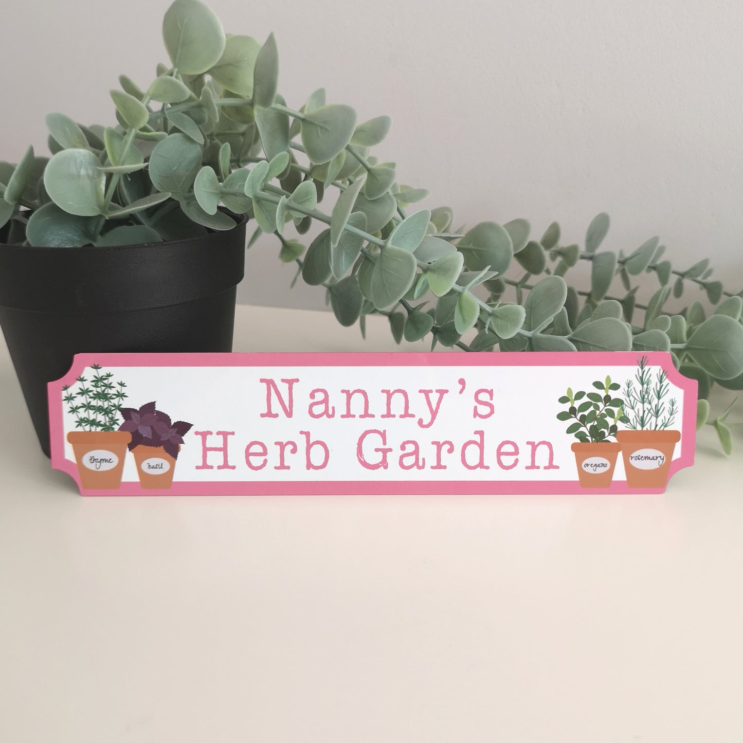 Herb Garden Personalised Acrylic Sign