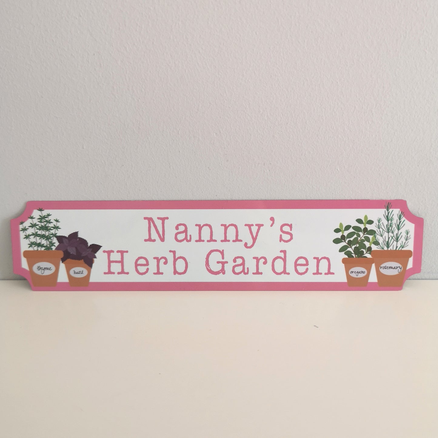 Herb Garden Personalised Acrylic Sign