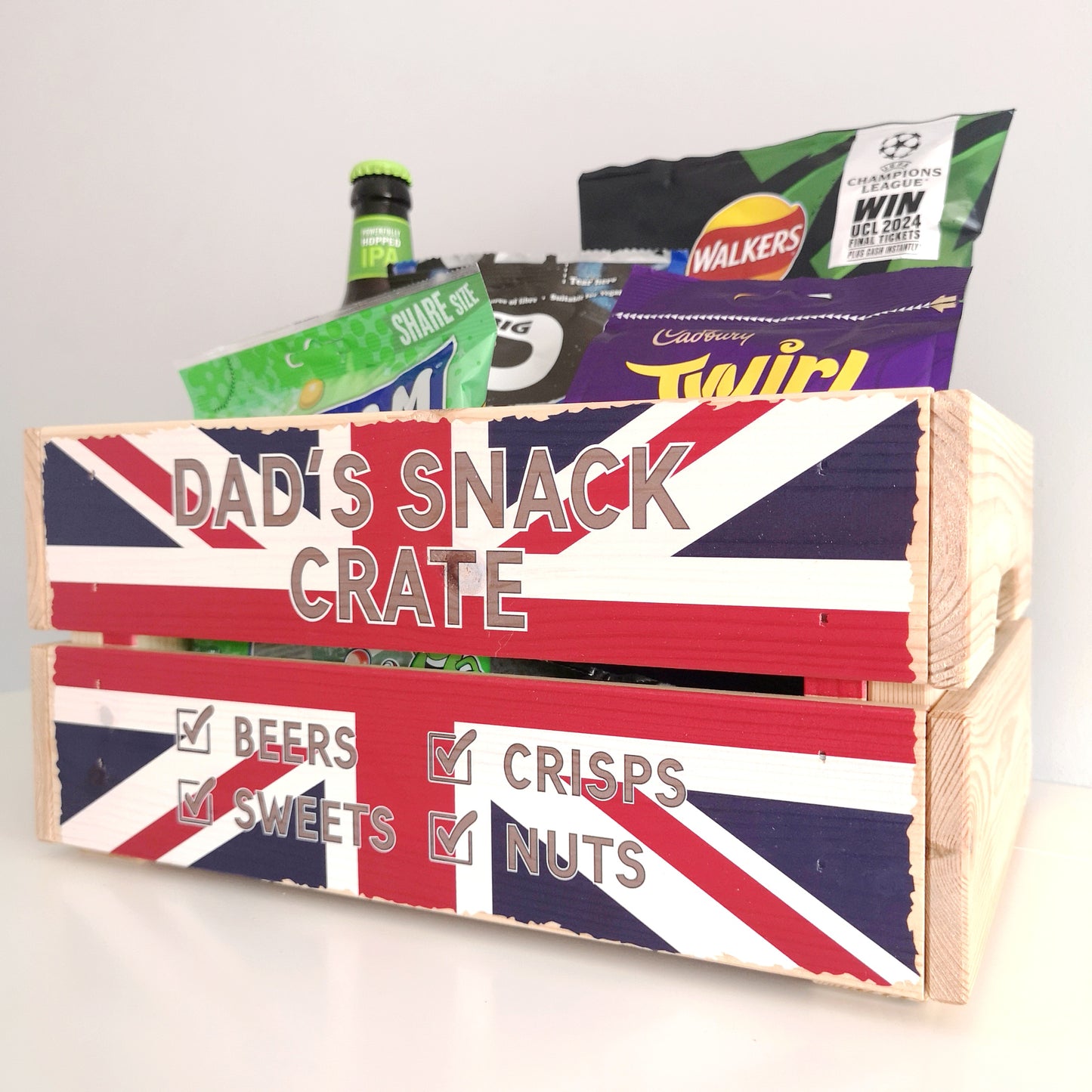 Personalised Dad's Snack Crate