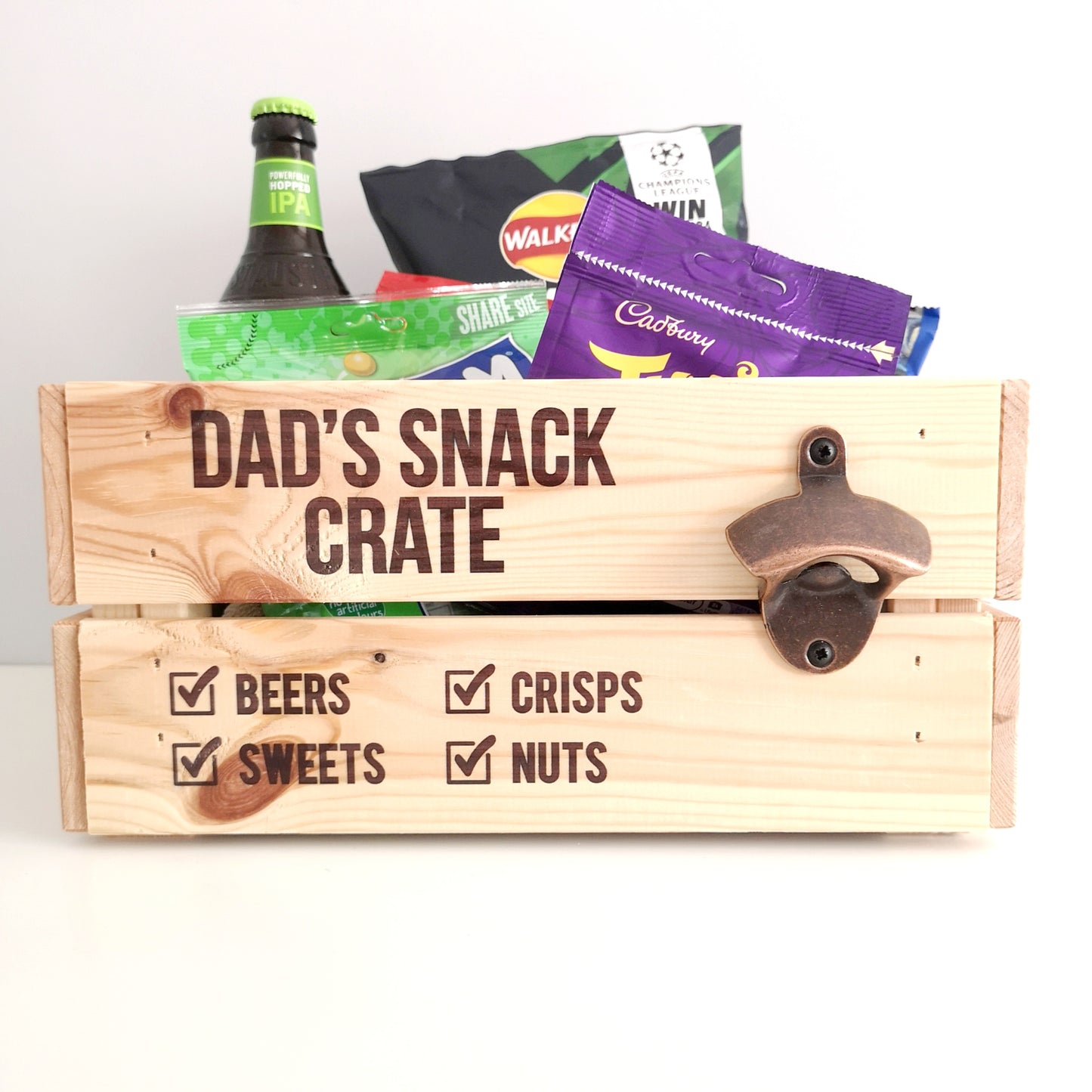 Personalised Dad's Snack Crate