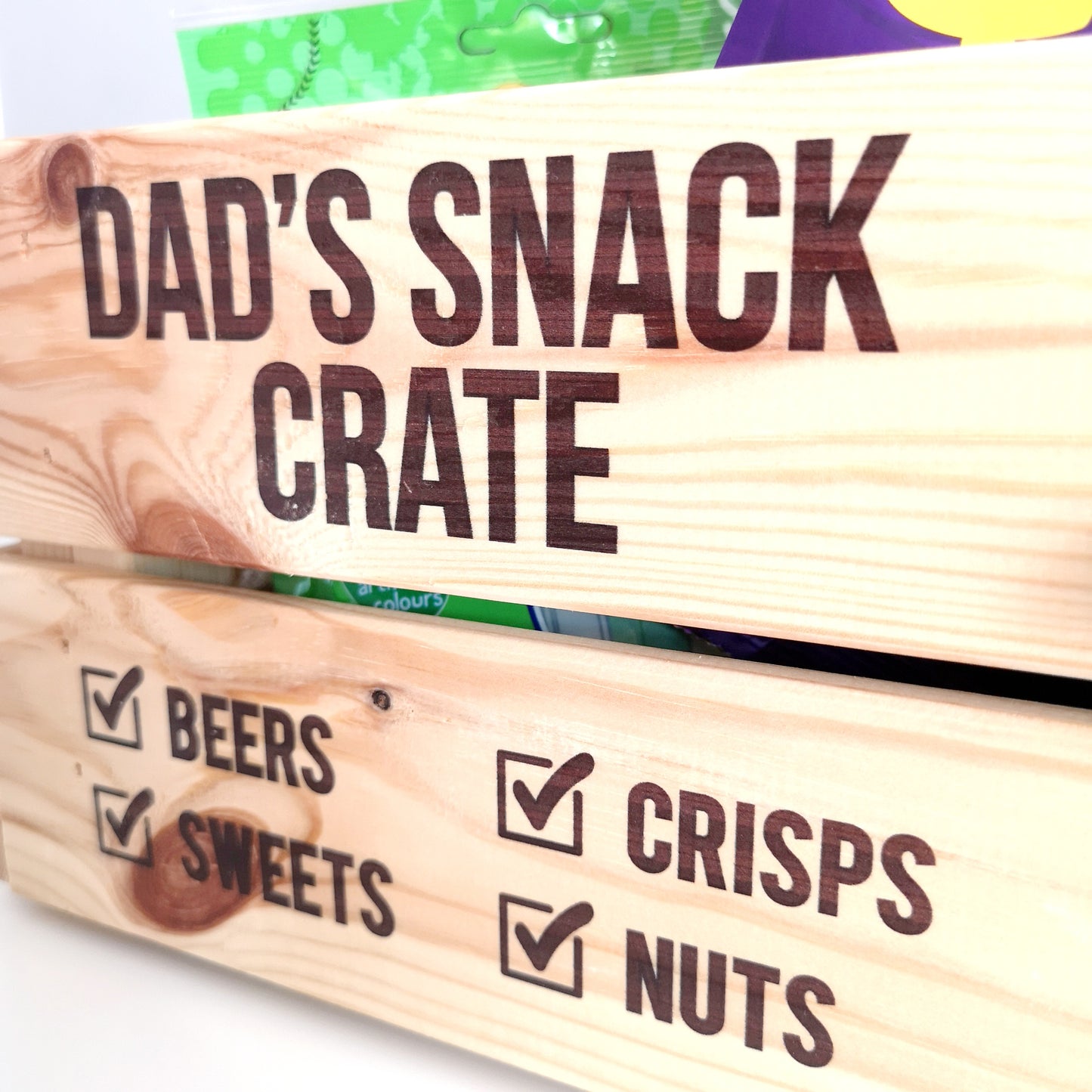 Personalised Dad's Snack Crate