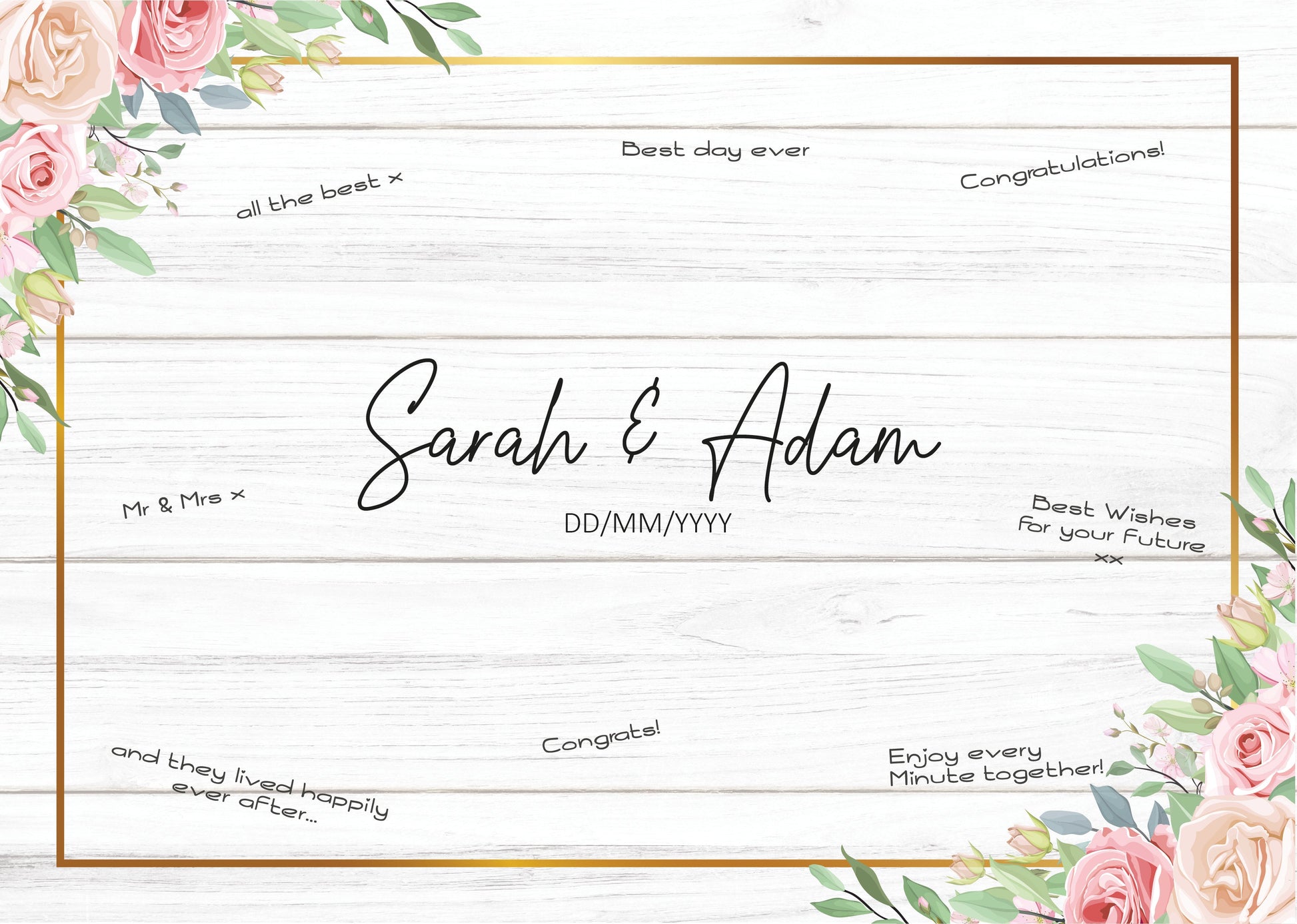 Wedding Seating Plan - Metal Panel - Made For You Gifts