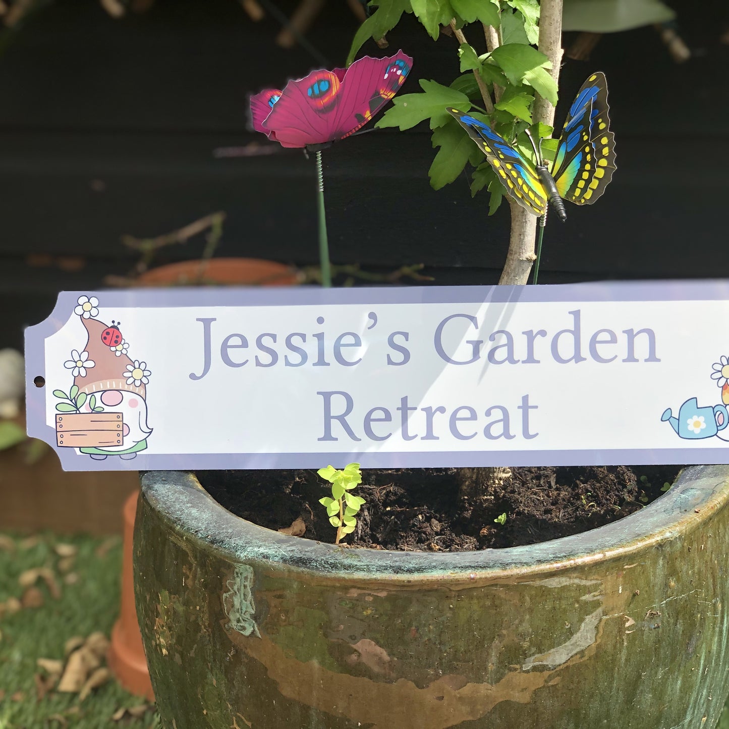 Gonk Garden Retreat Sign