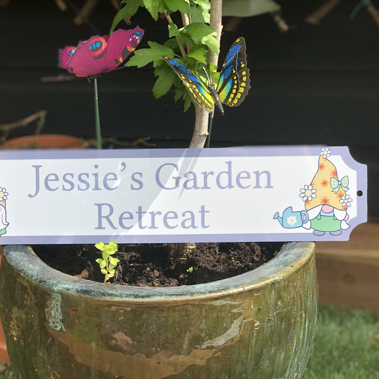 Gonk Garden Retreat Sign