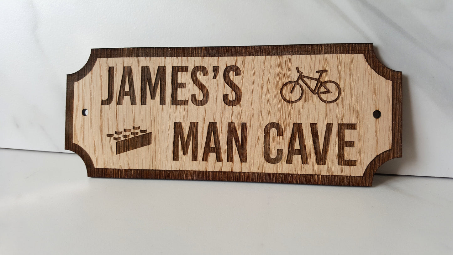 Oak Man Cave Sign