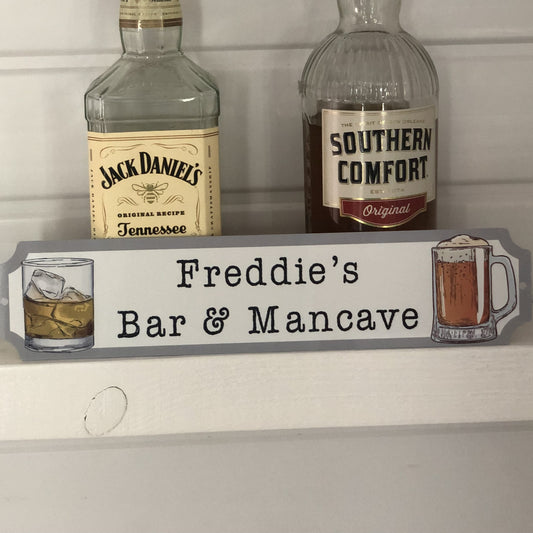 Man Cave Bar Sign