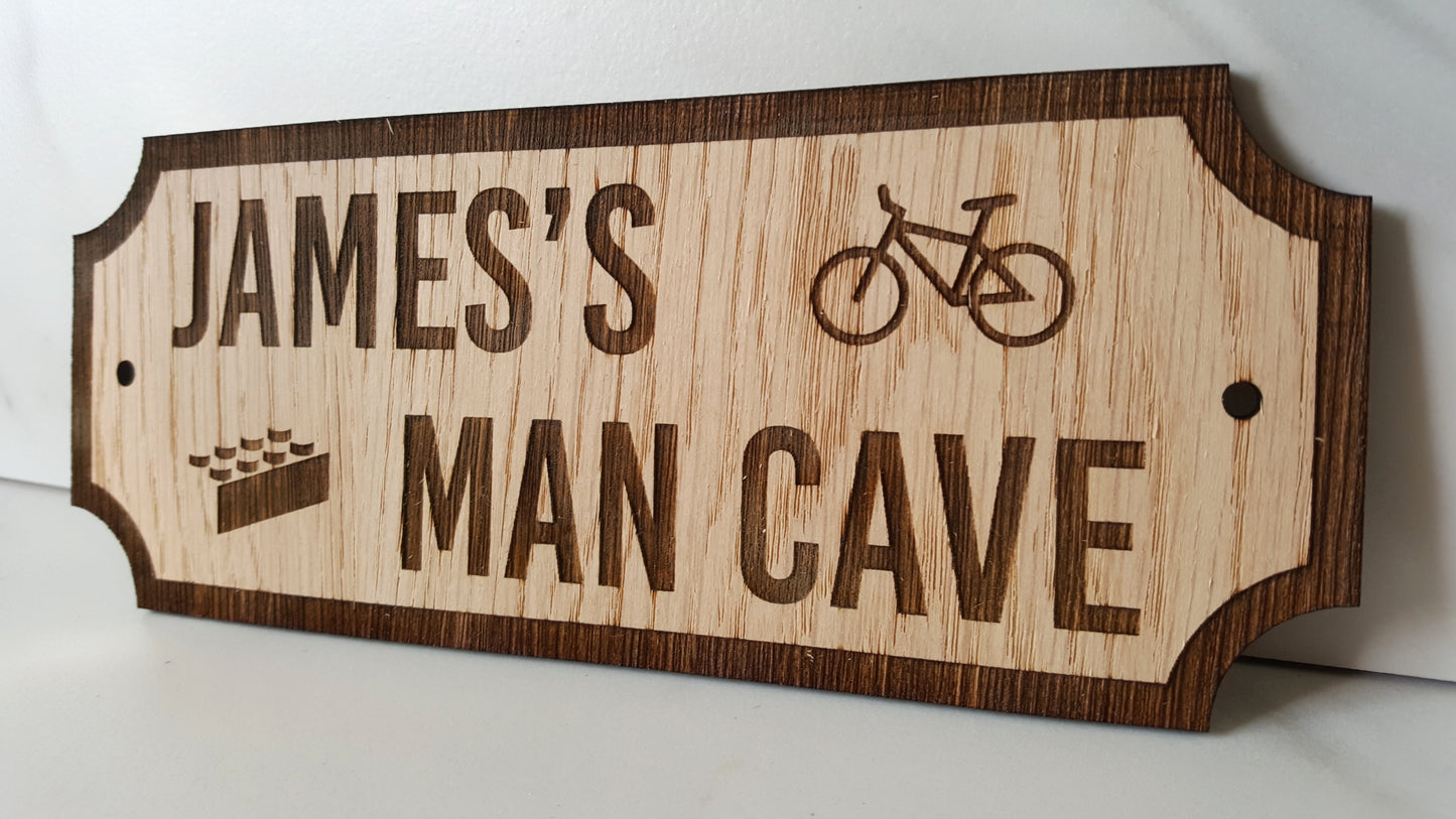 Oak Man Cave Sign