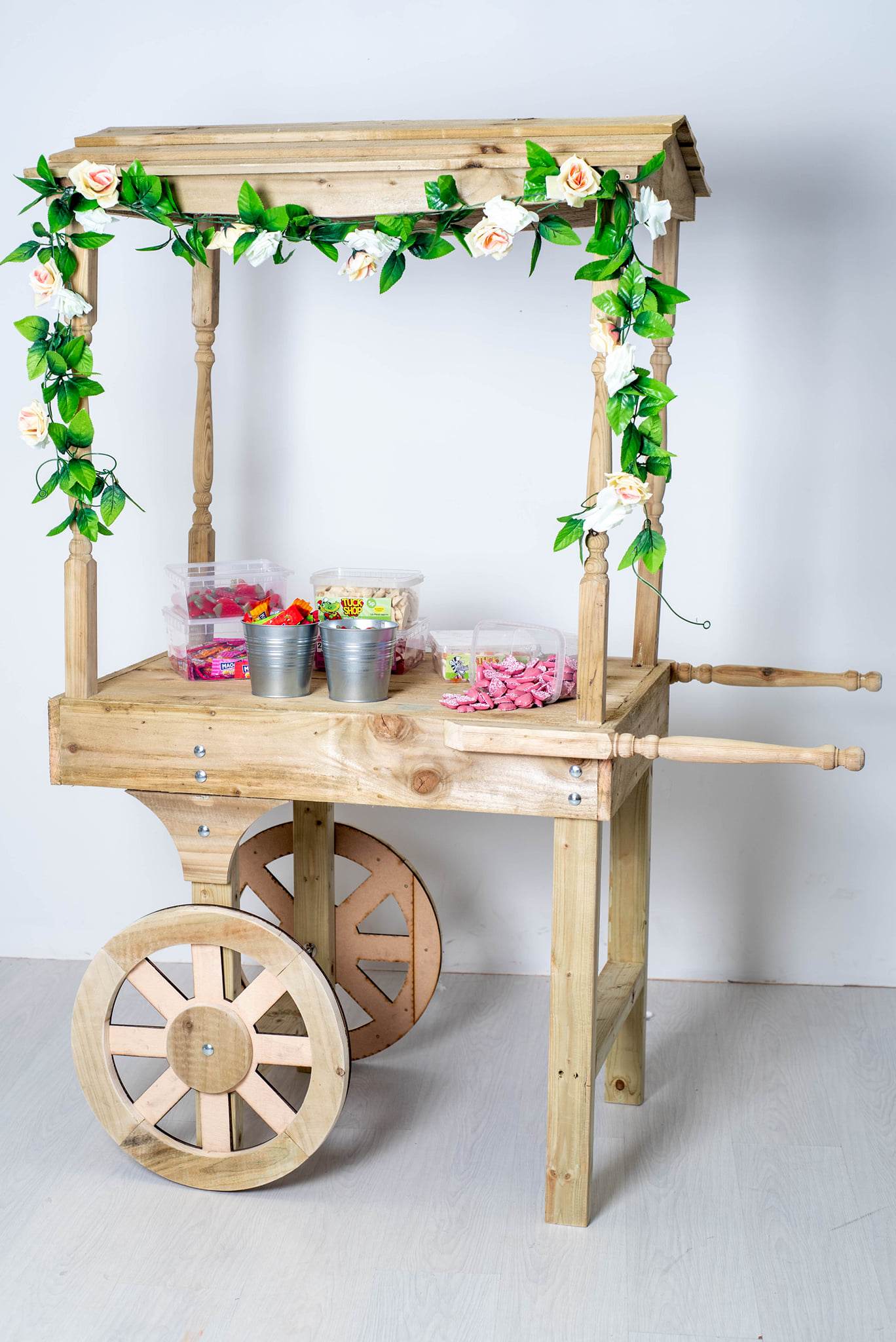 Rustic Style Wooden Sweet Cart - Wedding - Event