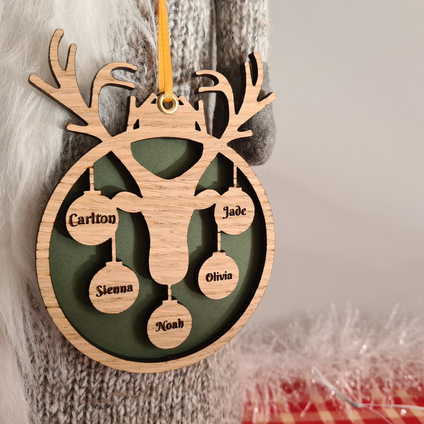 Reindeer Family Bauble