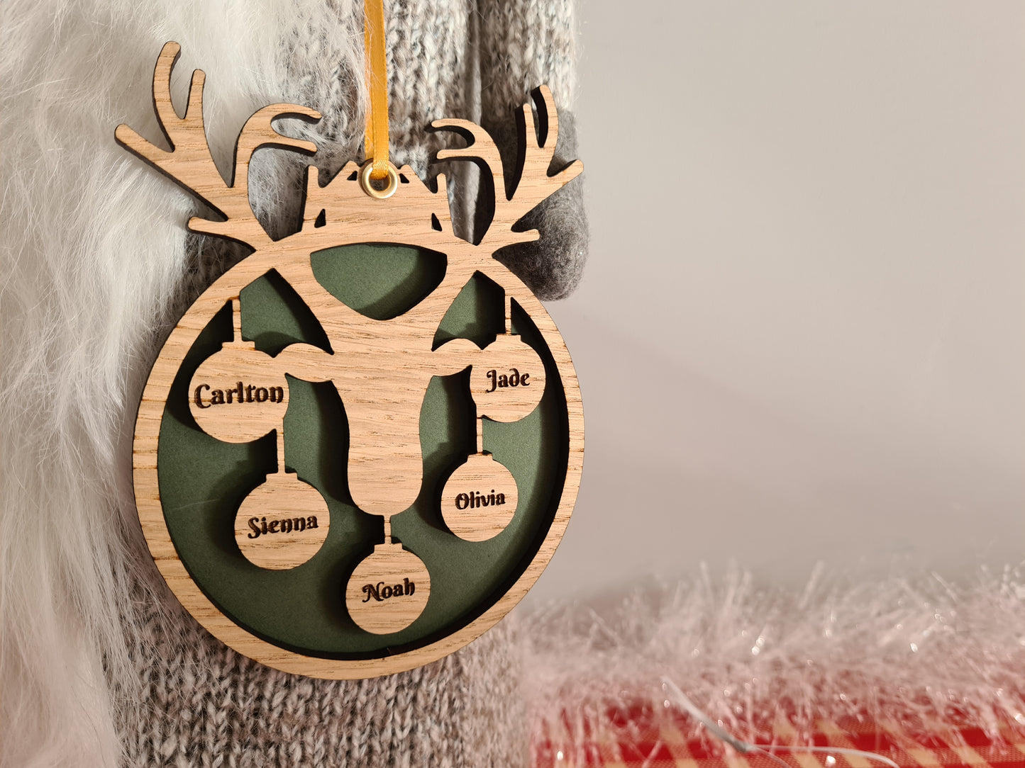 Reindeer Family Bauble