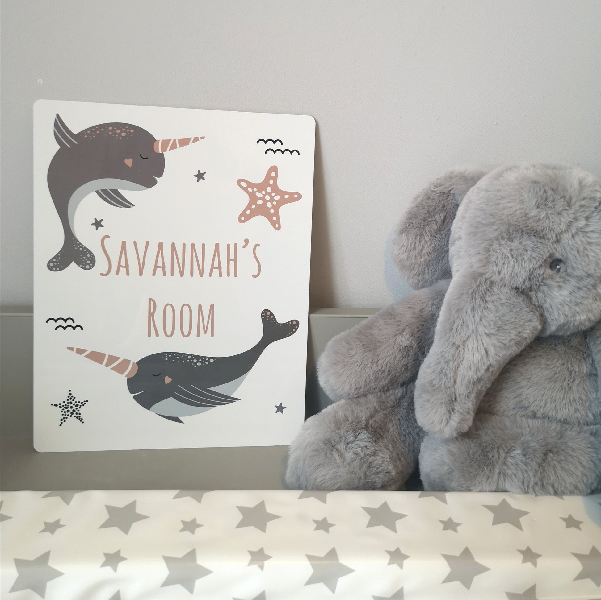 Narwhal Room Sign - Made For You Gifts