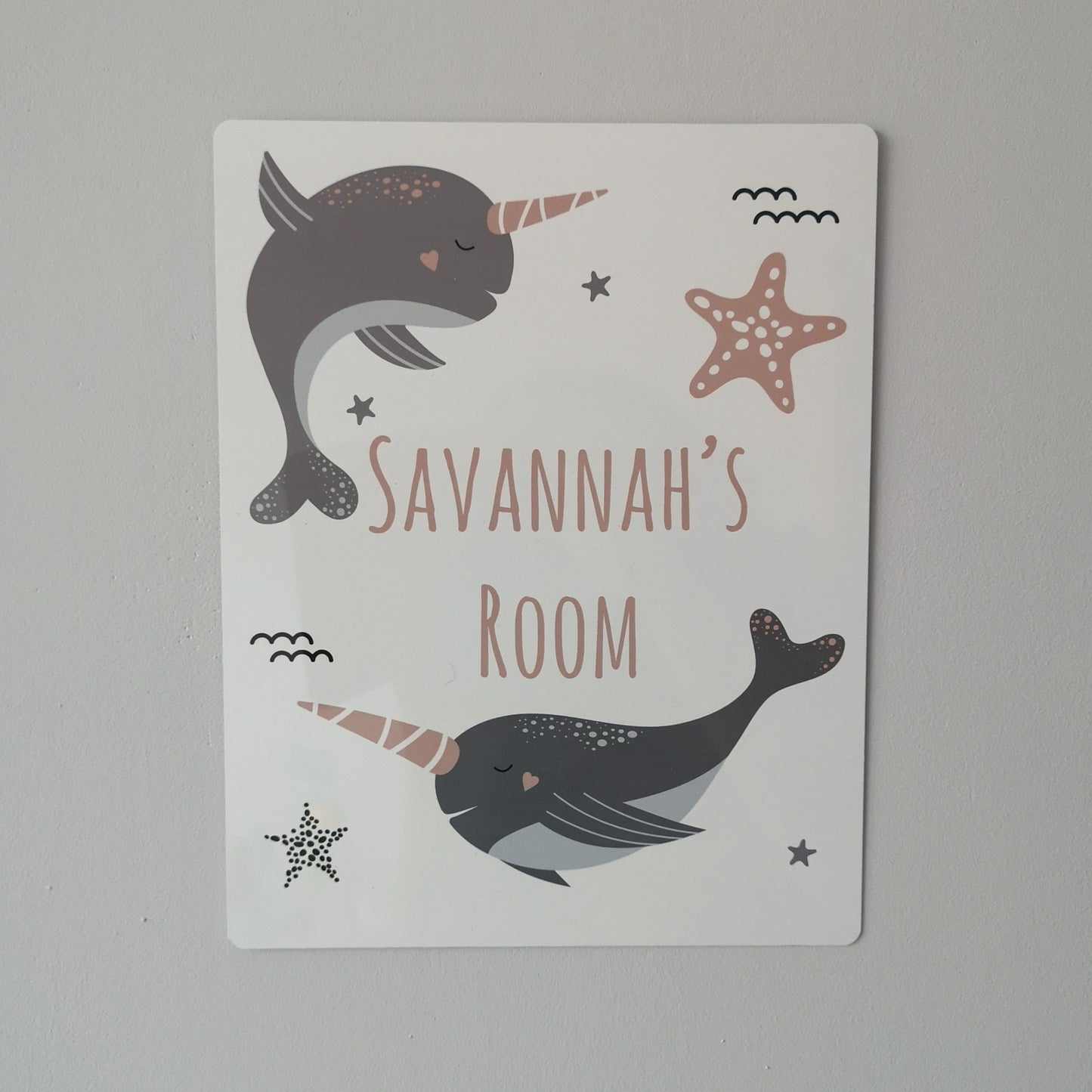 Narwhal Room Sign - Made For You Gifts