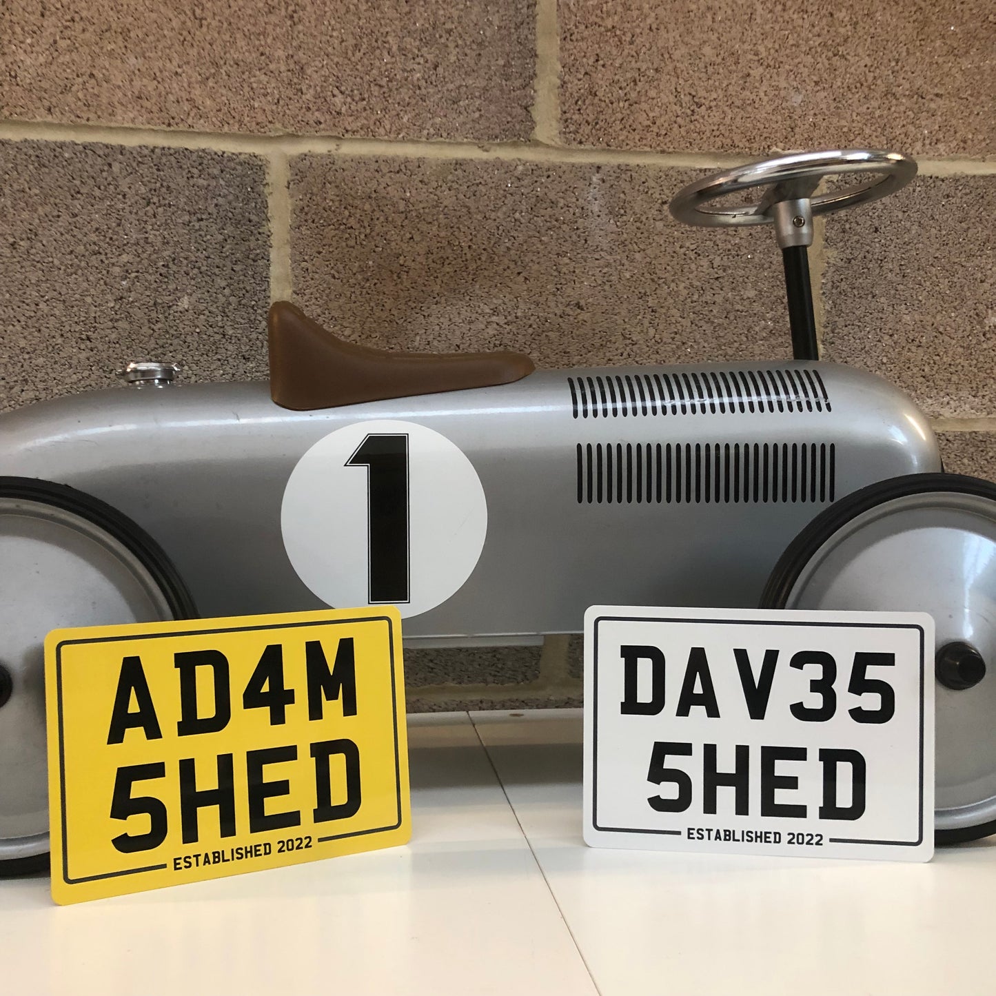 Number Plate Style Sign