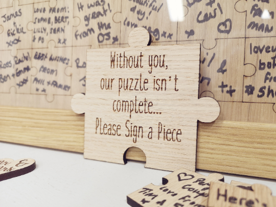 Wedding Puzzle Guestbook - Made For You Gifts