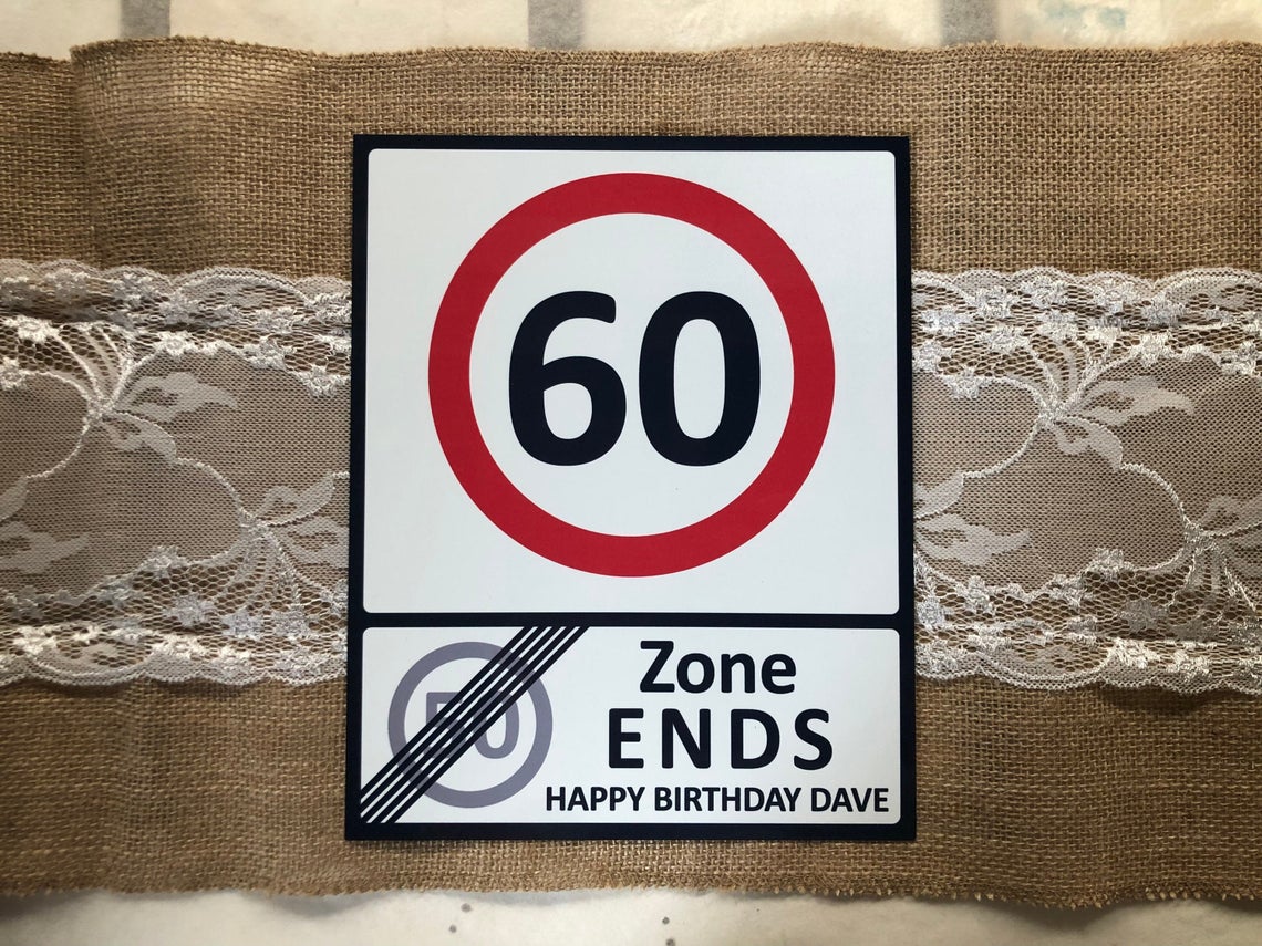 Age Speed Limit Metal Sign - Made For You Gifts