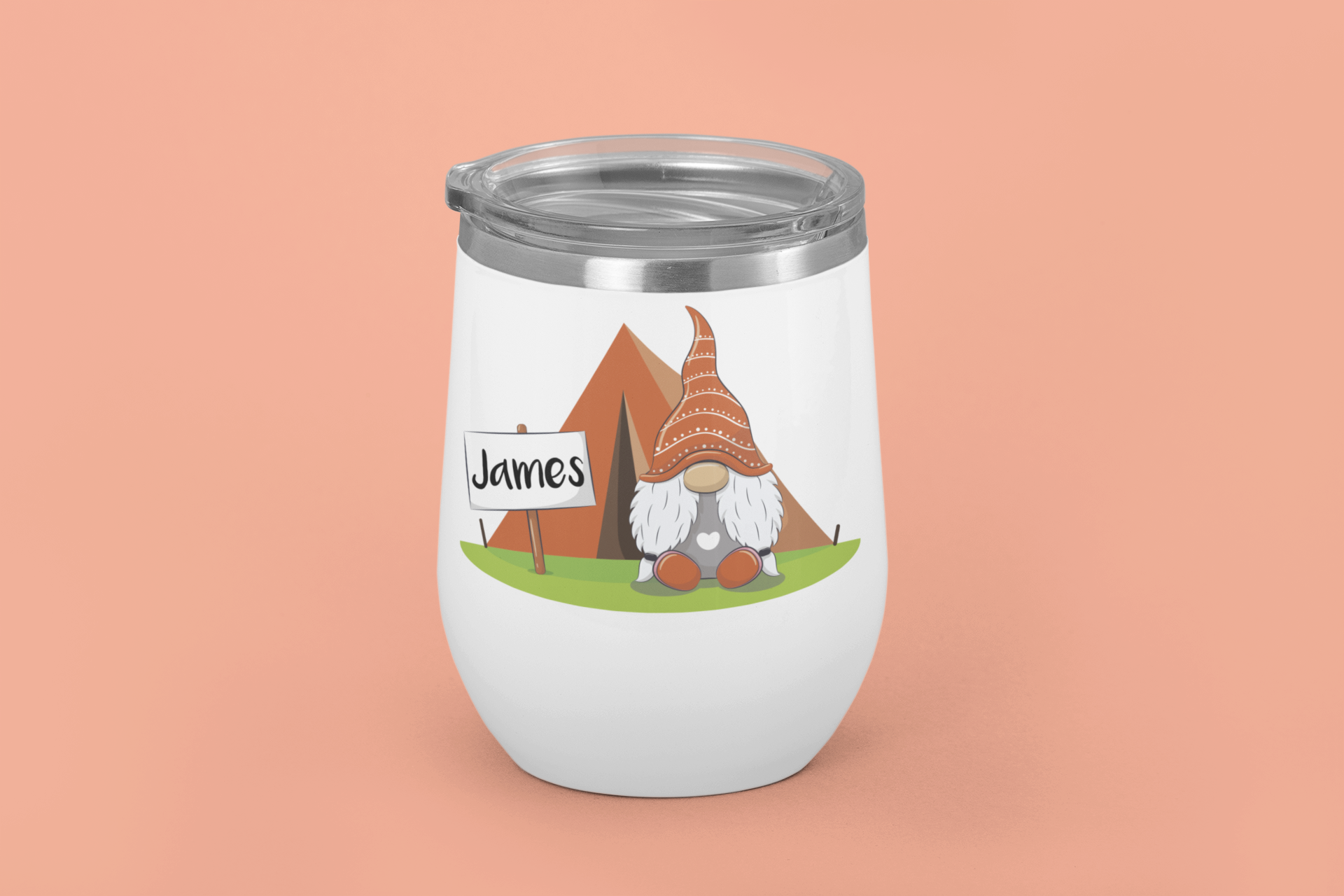 Camping Gonk Wine Tumbler - Made For You Gifts